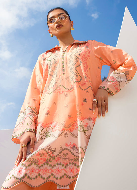 Printed Solid CO-ORD Set