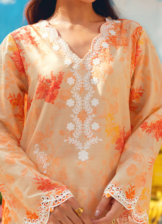 Printed Embroidered CO-ORD Set