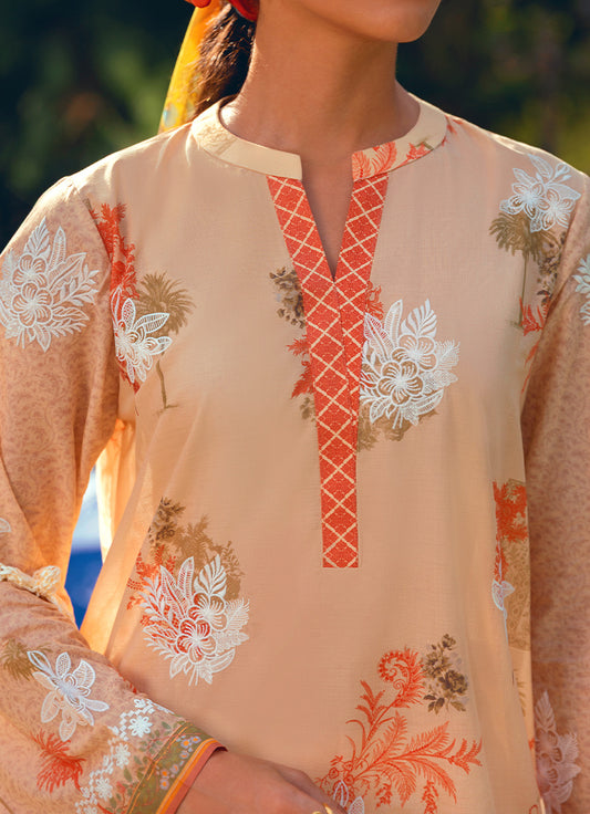 Printed Embroidered CO-ORD Set