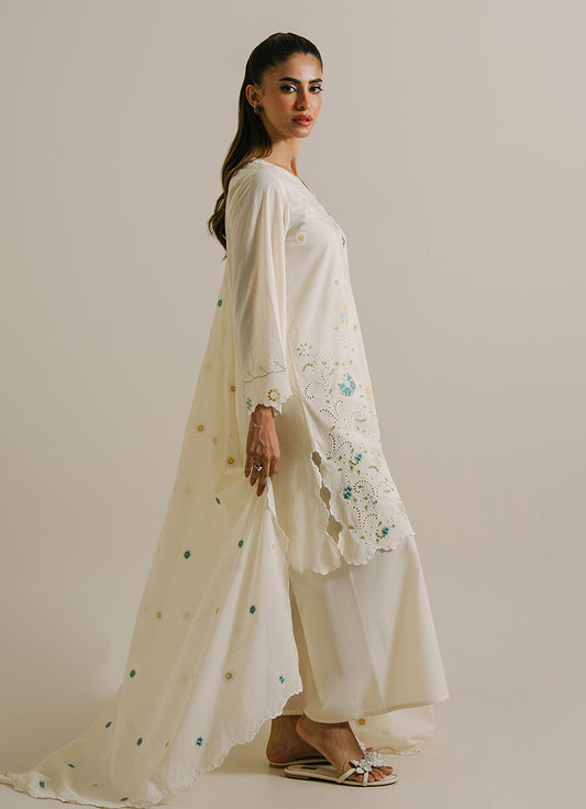 3PC Embroidered Suit