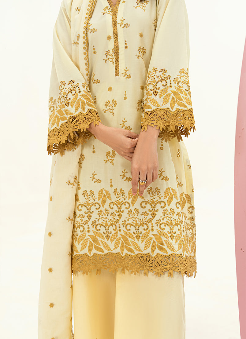 Embroidered 3 PC Suit
