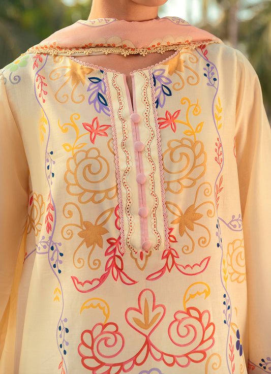 Printed 3 PC Suit