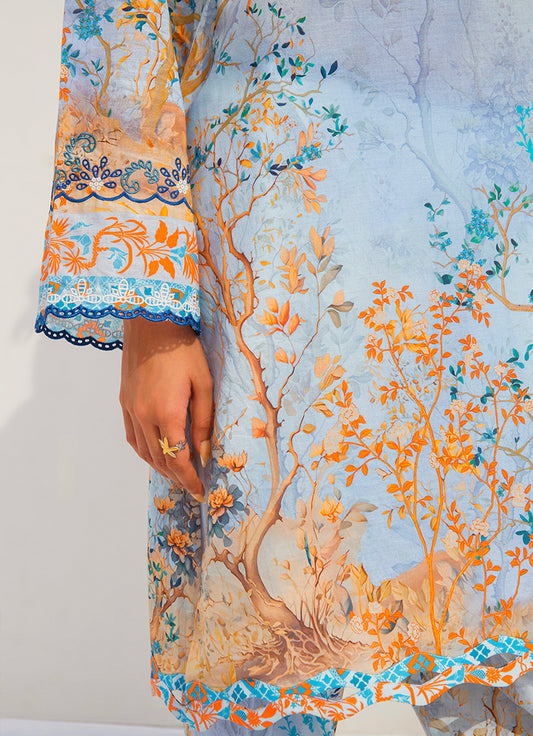 Printed Embroidered CO-ORD Set