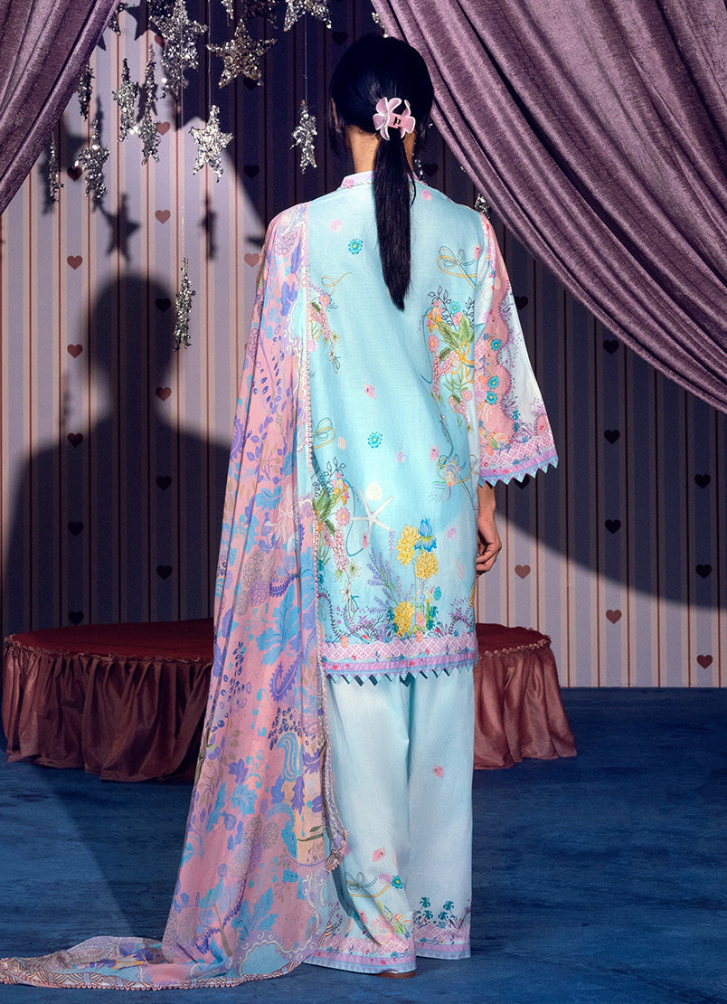 Printed Solid 3 PC Suit