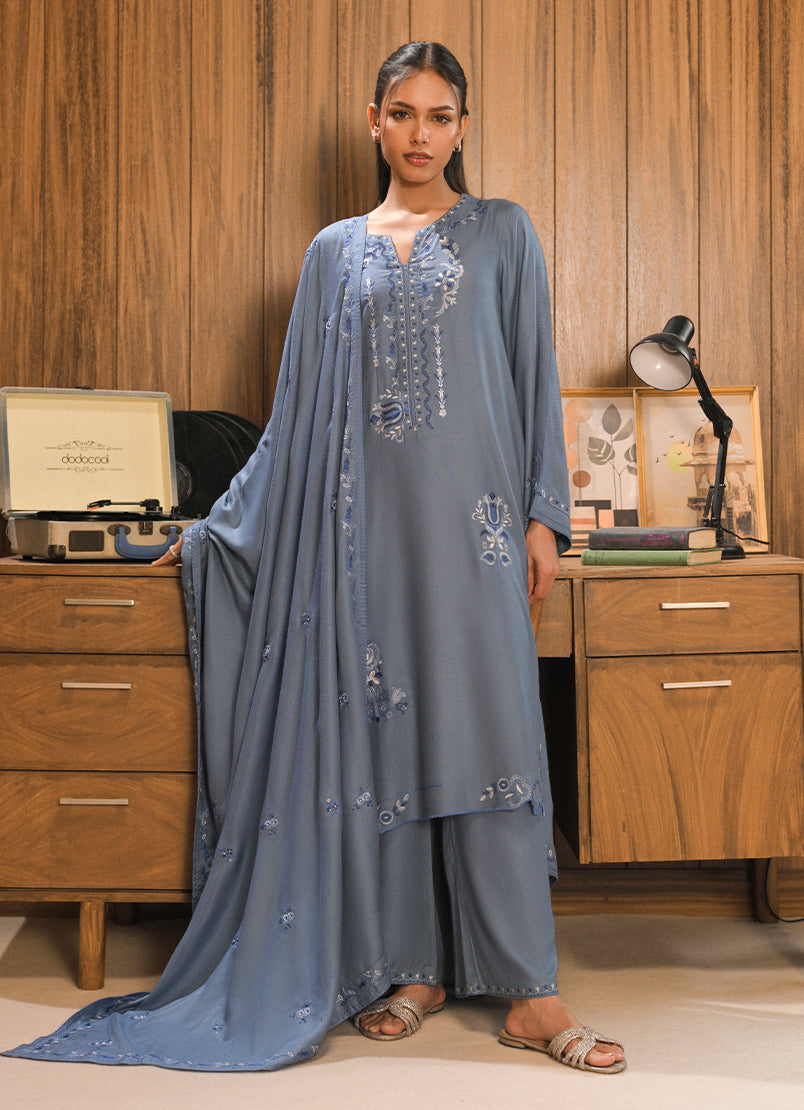 3 PC Embroidered Suit