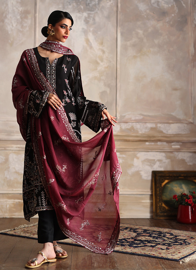 3 PC Embroidered Suit