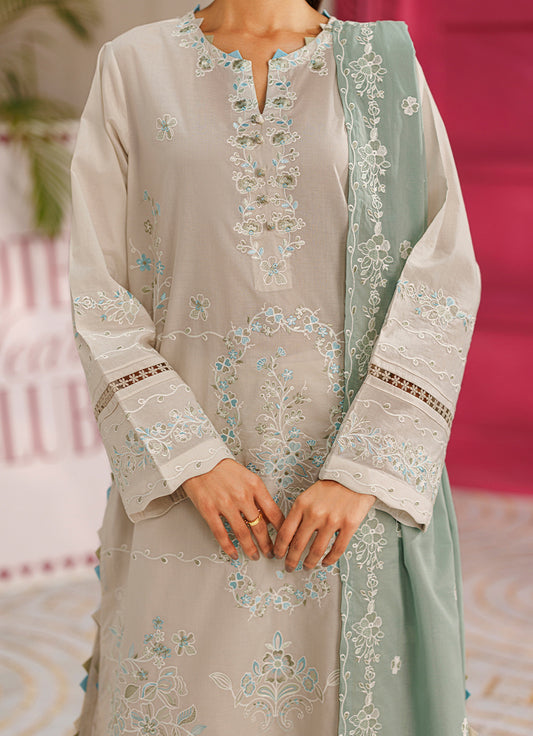 Embroidered 3 PC Suit