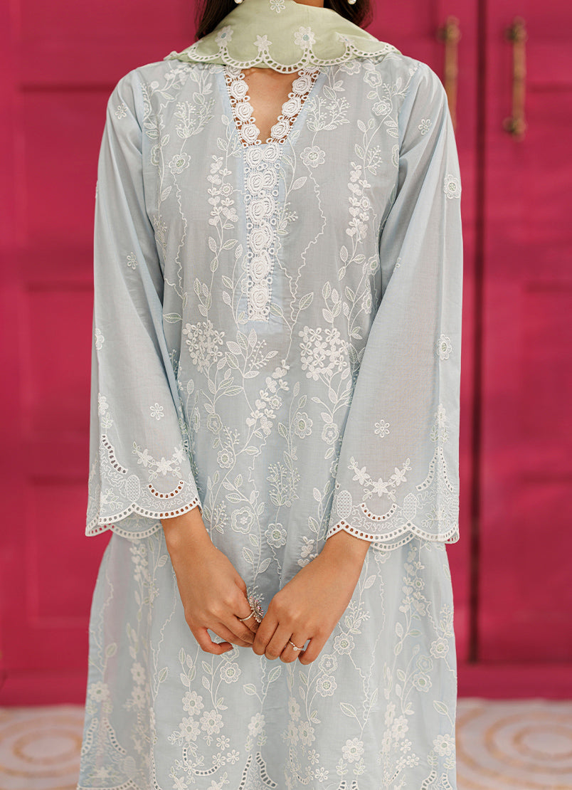 Embroidered 3 PC Suit