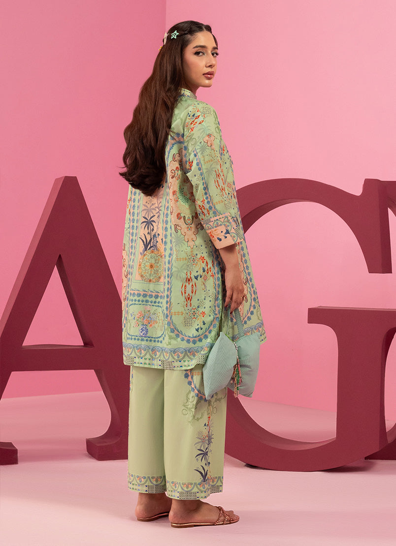 Printed Solid CO-ORD Set