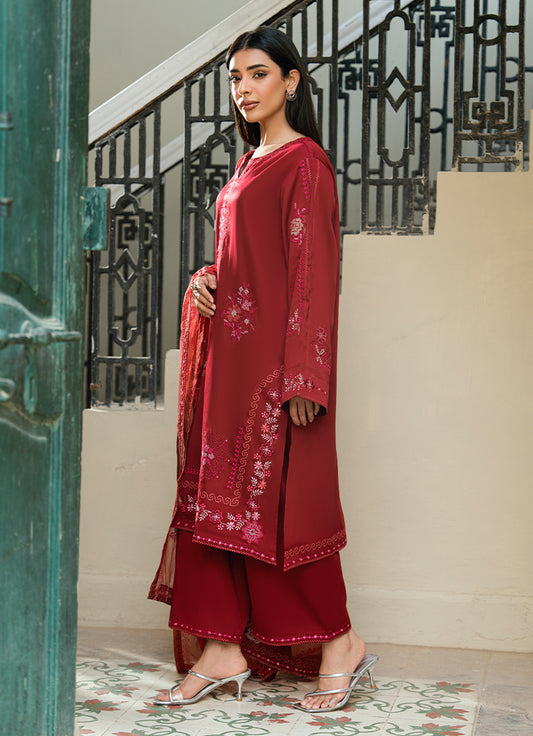 Embroidered 3 PC Suit