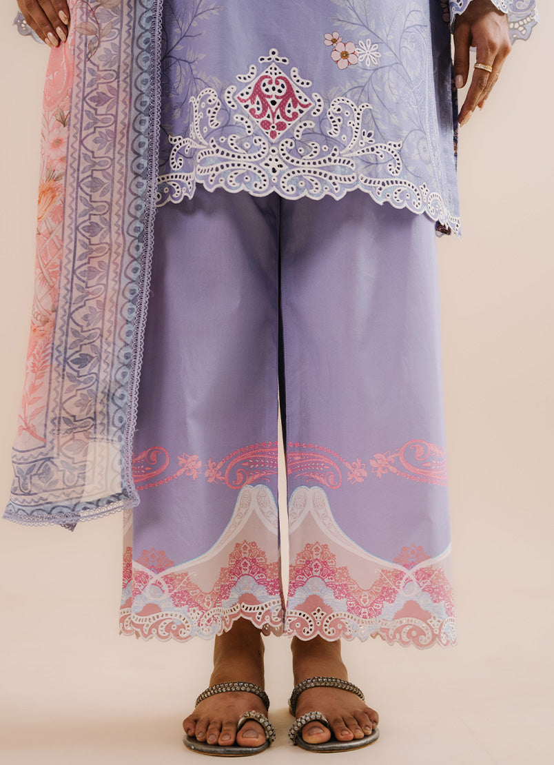 Printed Embroidered 3 PC Suit