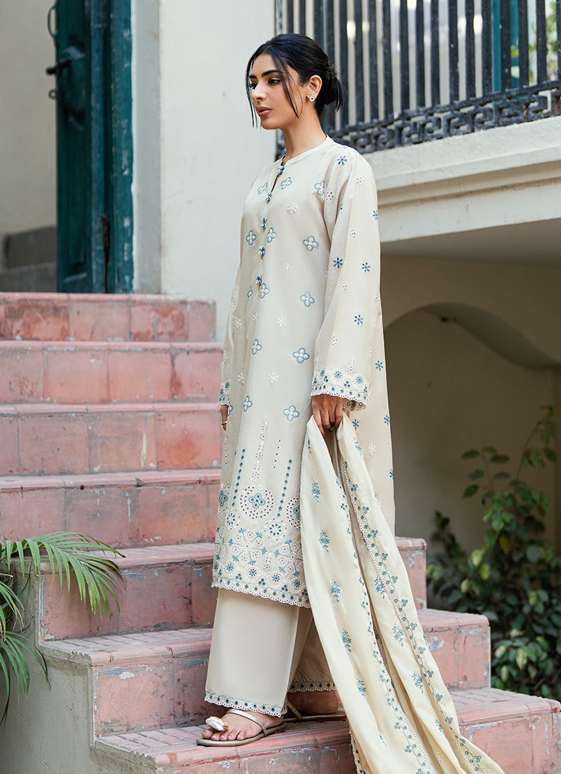 Embroidered 3 PC Suit