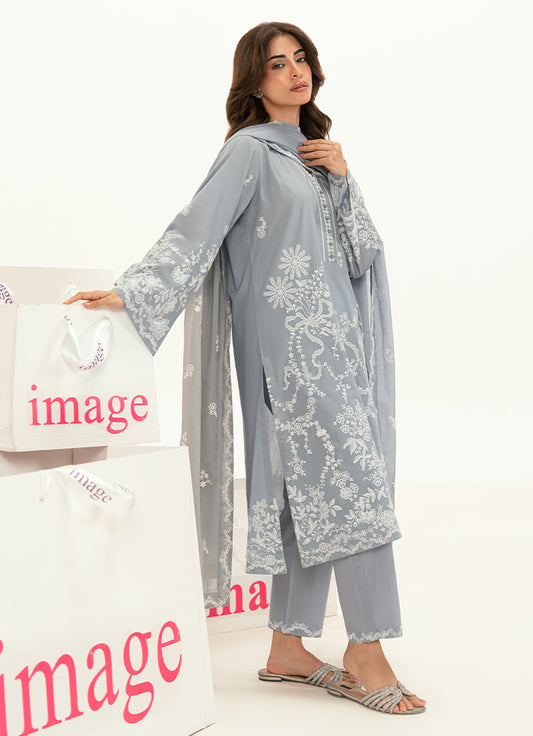 Embroidered 3 PC Suit