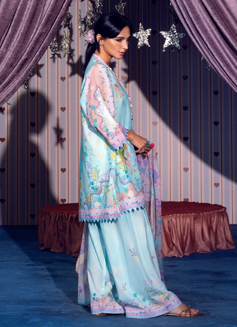 Printed Solid 3 PC Suit