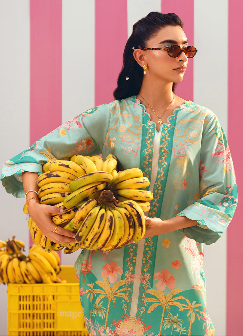 Printed Solid CO-ORD Set