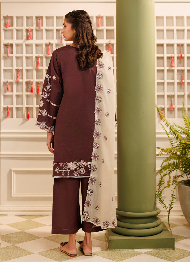 Embroidered 3 PC Suit