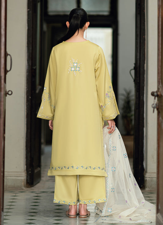 Embroidered 3 PC Suit