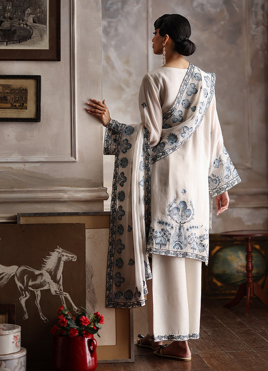 3PC Embroidered Suit