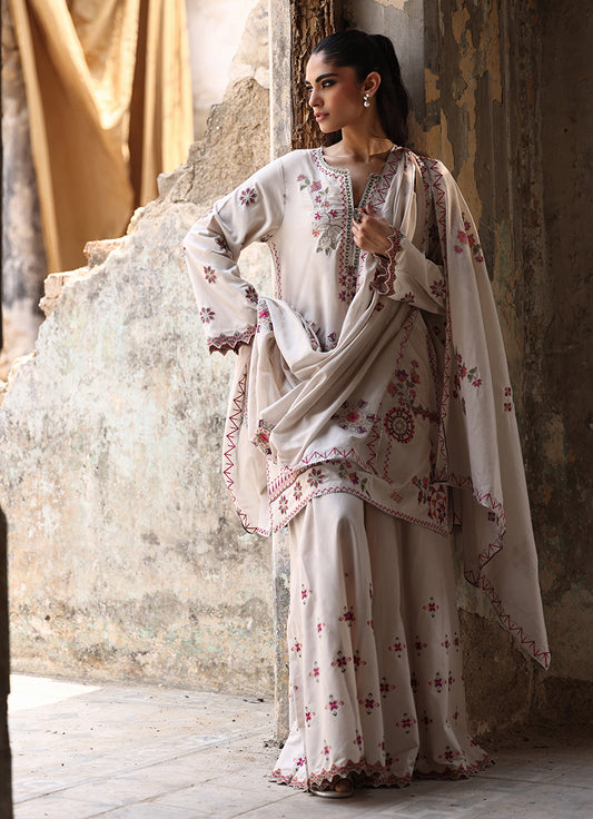 3 PC Saaz Gharara Set