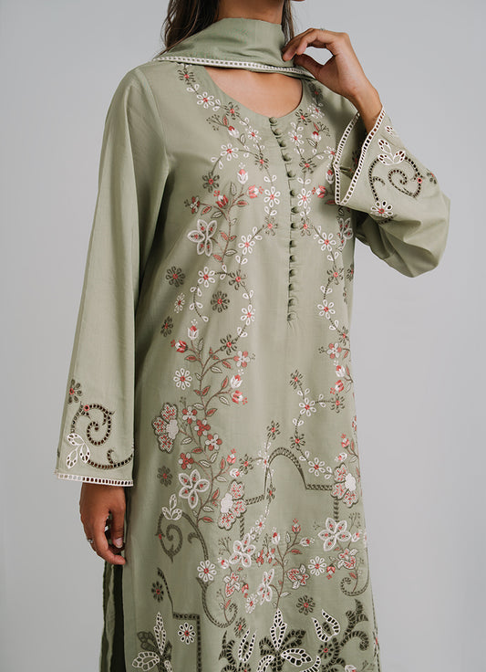 3 PC Embroidered Suit