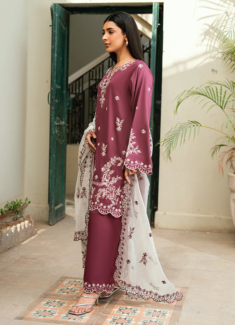 Embroidered 3 PC Suit