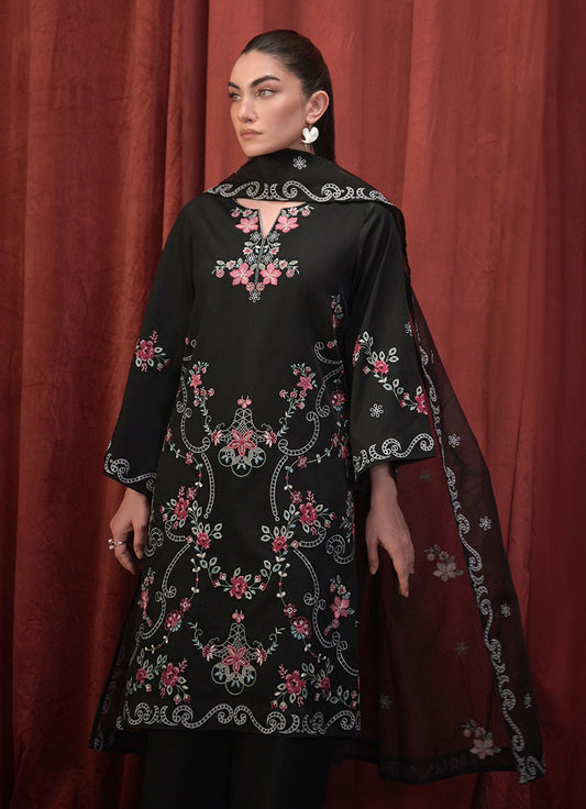 3 PC Embroidered Suit