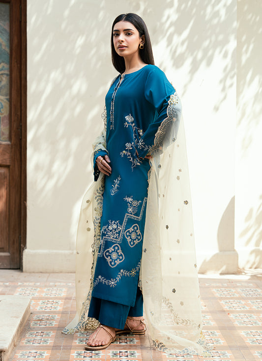 Embroidered 3 PC Suit