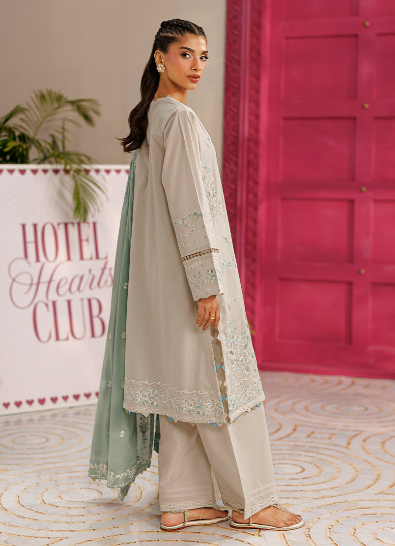 Embroidered 3 PC Suit