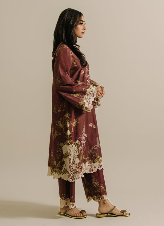 Printed Embroidered CO-ORD Set
