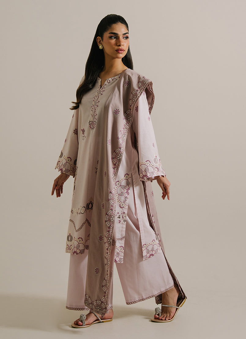 3PC Embroidered Suit