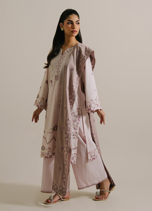 3PC Embroidered Suit