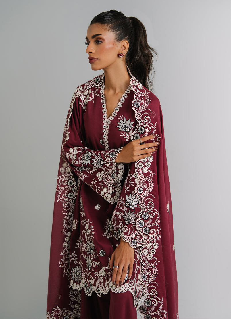 3 PC Embroidered Suit
