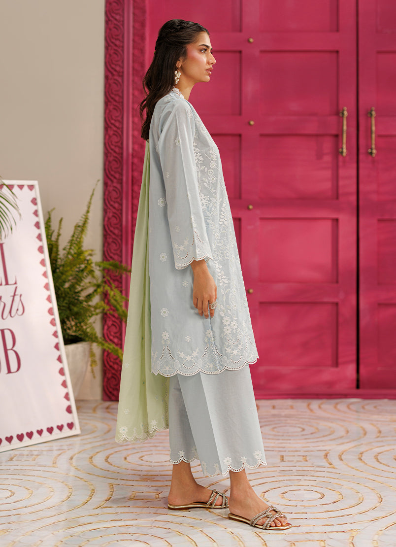 Embroidered 3 PC Suit