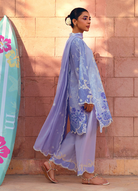 Printed Embroidered 3 PC