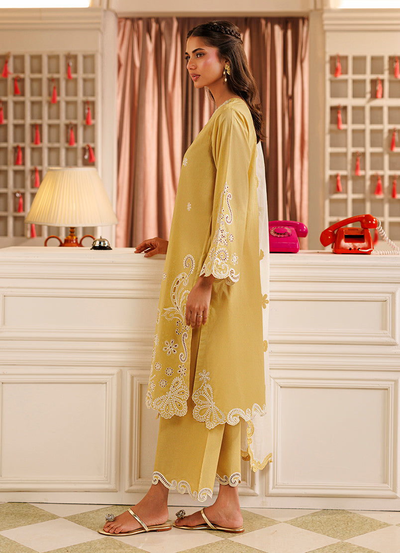 Embroidered 3 PC Suit