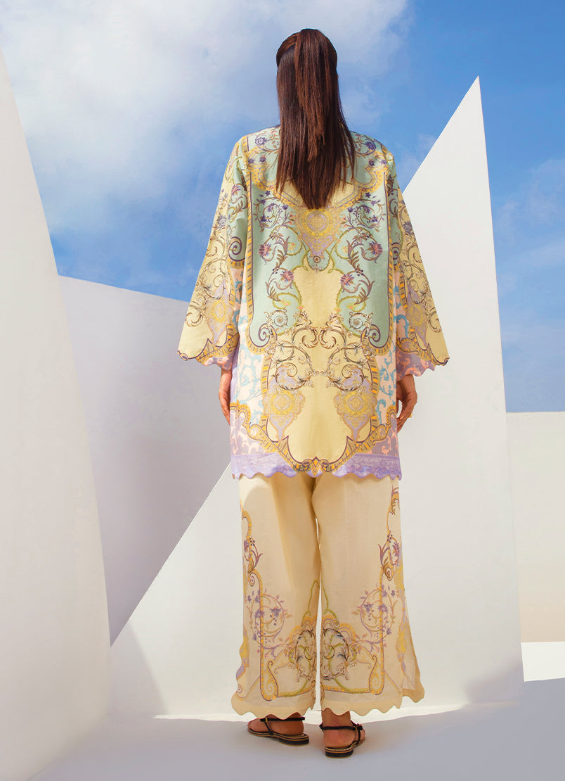 Printed Solid CO-ORD Set