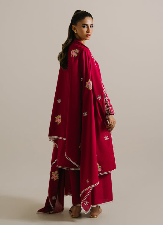 3PC Embroidered Suit