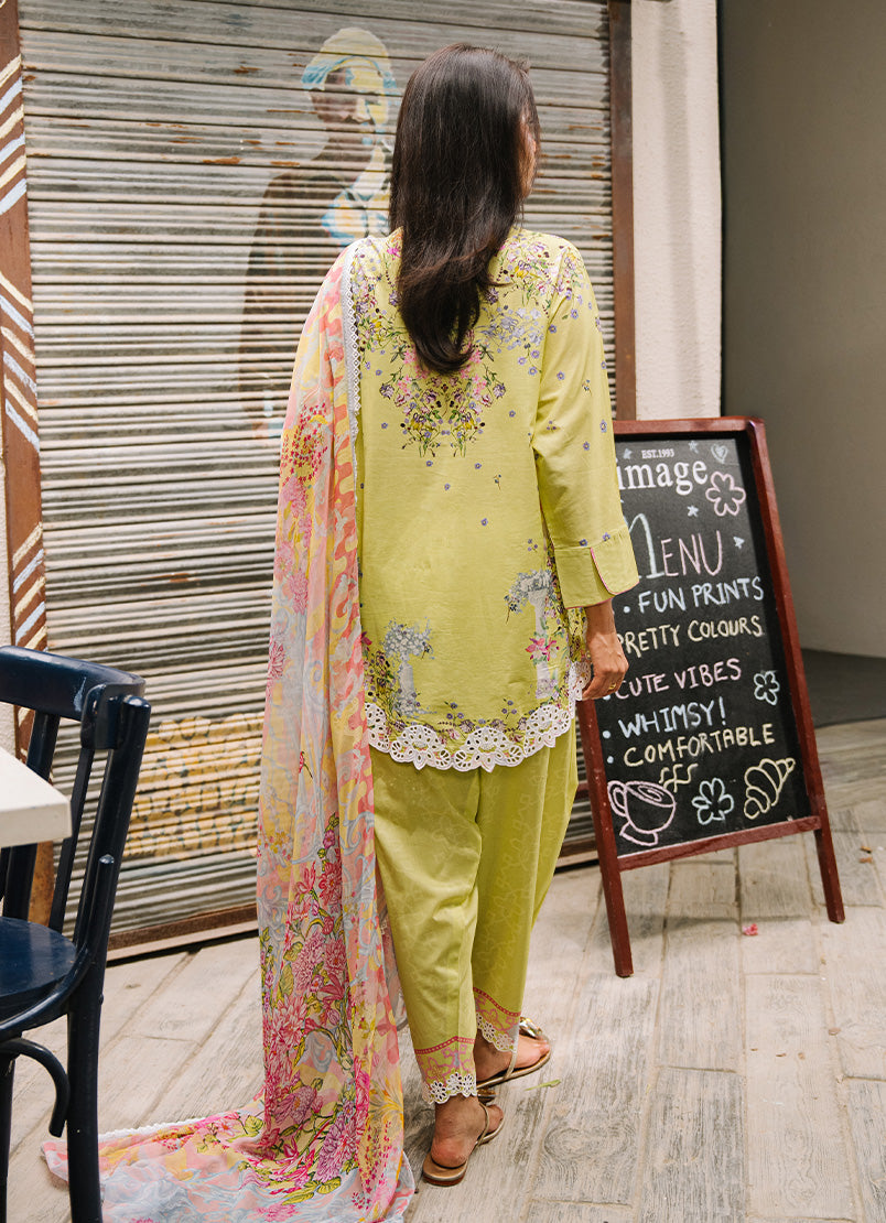 Embroidered Printed Suit 3 PC