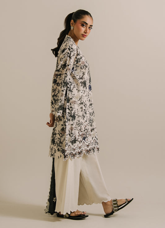 3 PC Printed Embroidered Suit