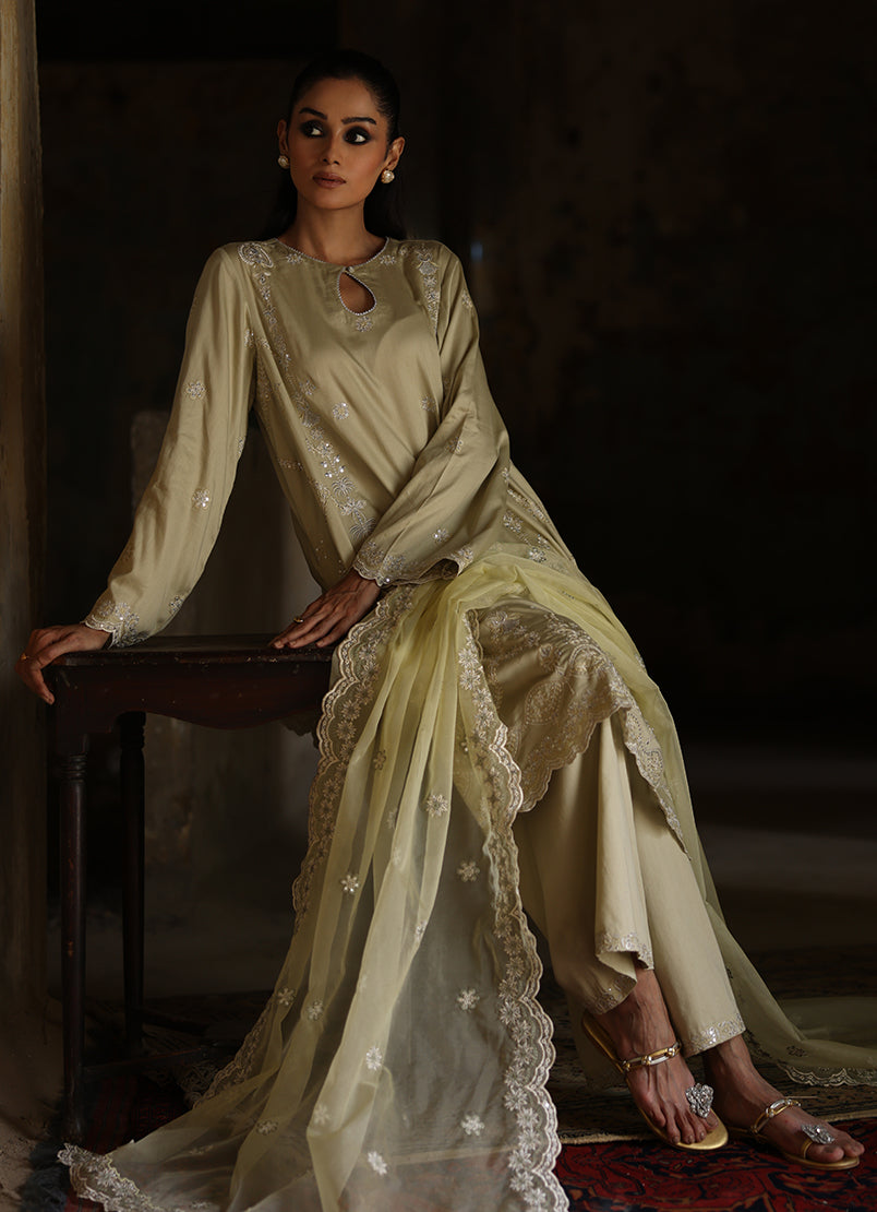 3 PC Embroidered Suit