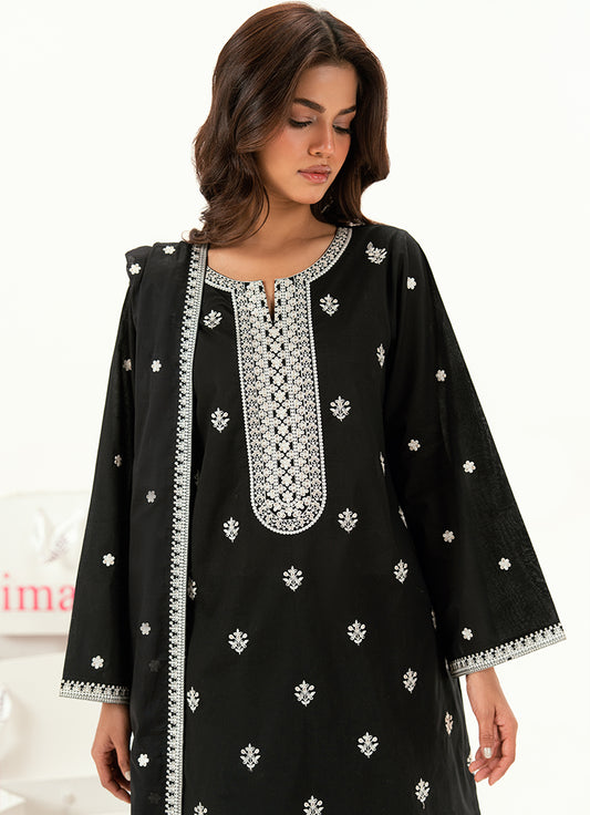 Embroidered 3 PC Suit