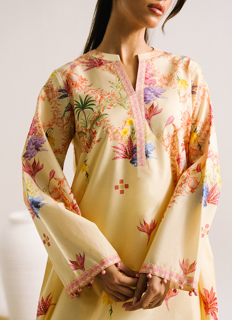 Printed Solid CO-ORD Set