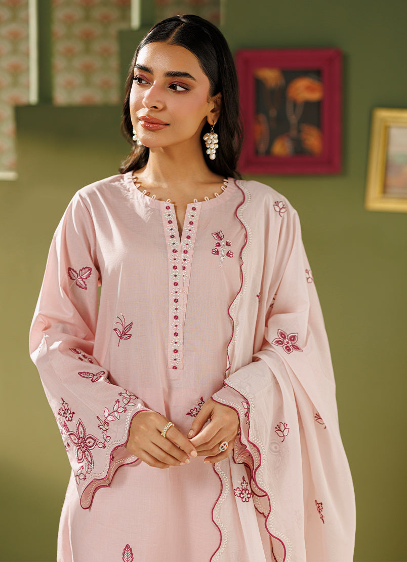 Embroidered 3 PC Suit