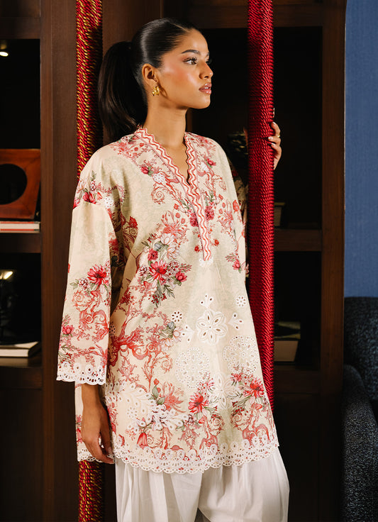 Printed Embroidered Kurta