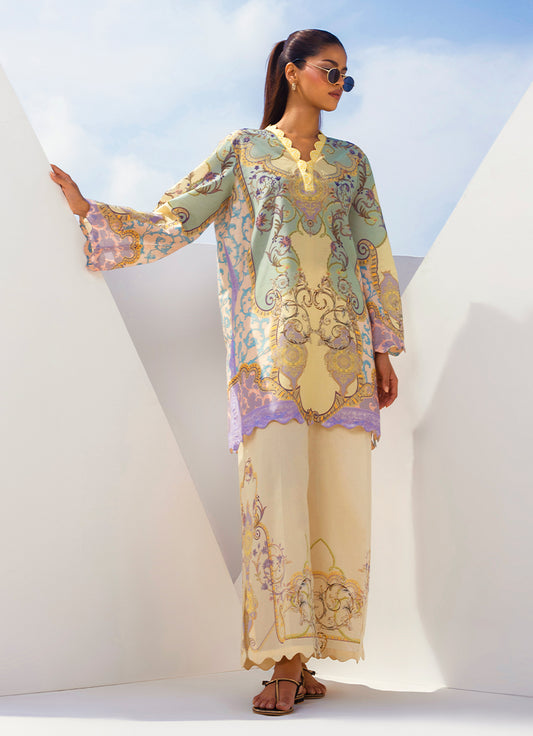 Printed Solid CO-ORD Set
