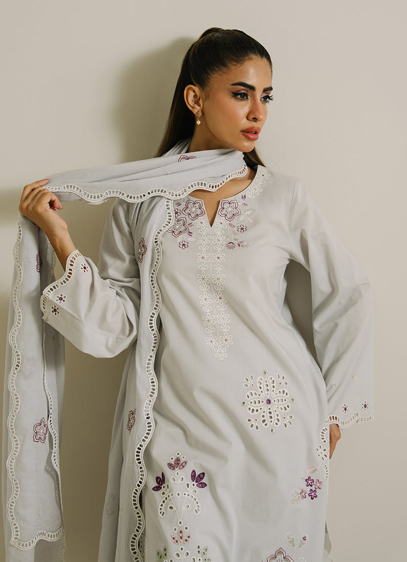 3PC Embroidered Suit