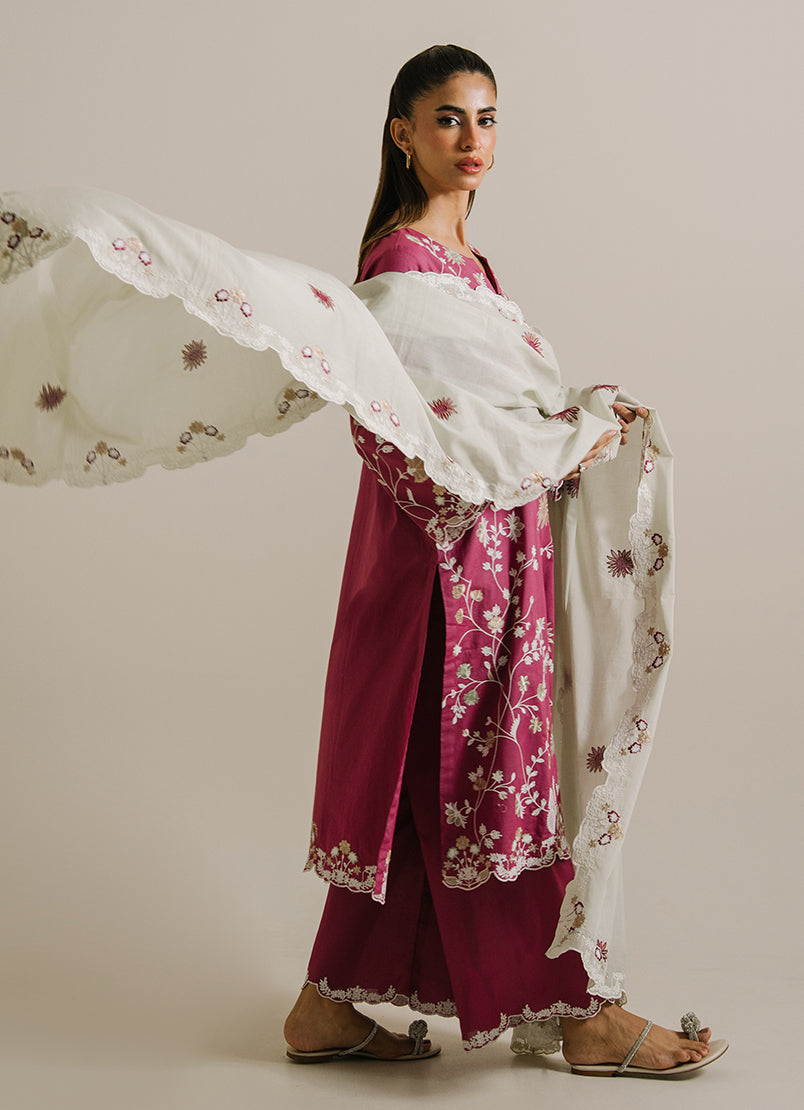 3PC Embroidered Suit