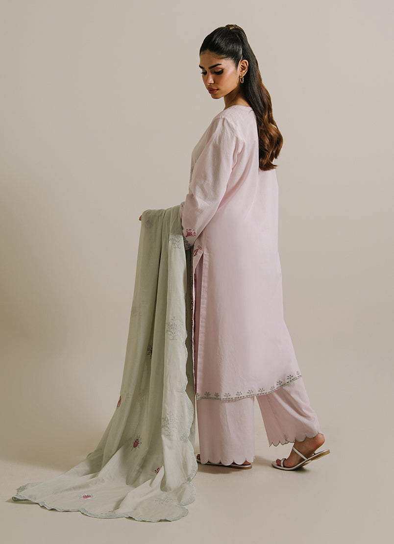 3PC Embroidered Suit