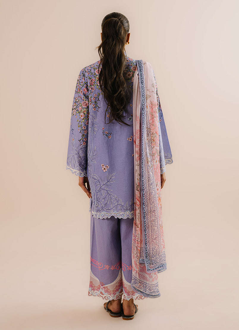 Printed Embroidered 3 PC Suit