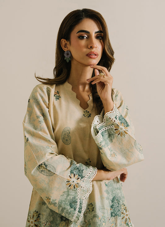Printed Embroidered CO-ORD Set